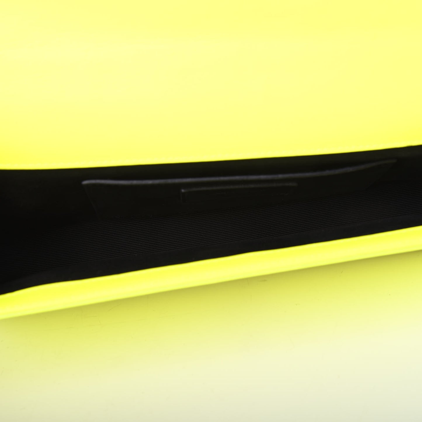 Calfskin Classic Monogram Clutch Neon Yellow