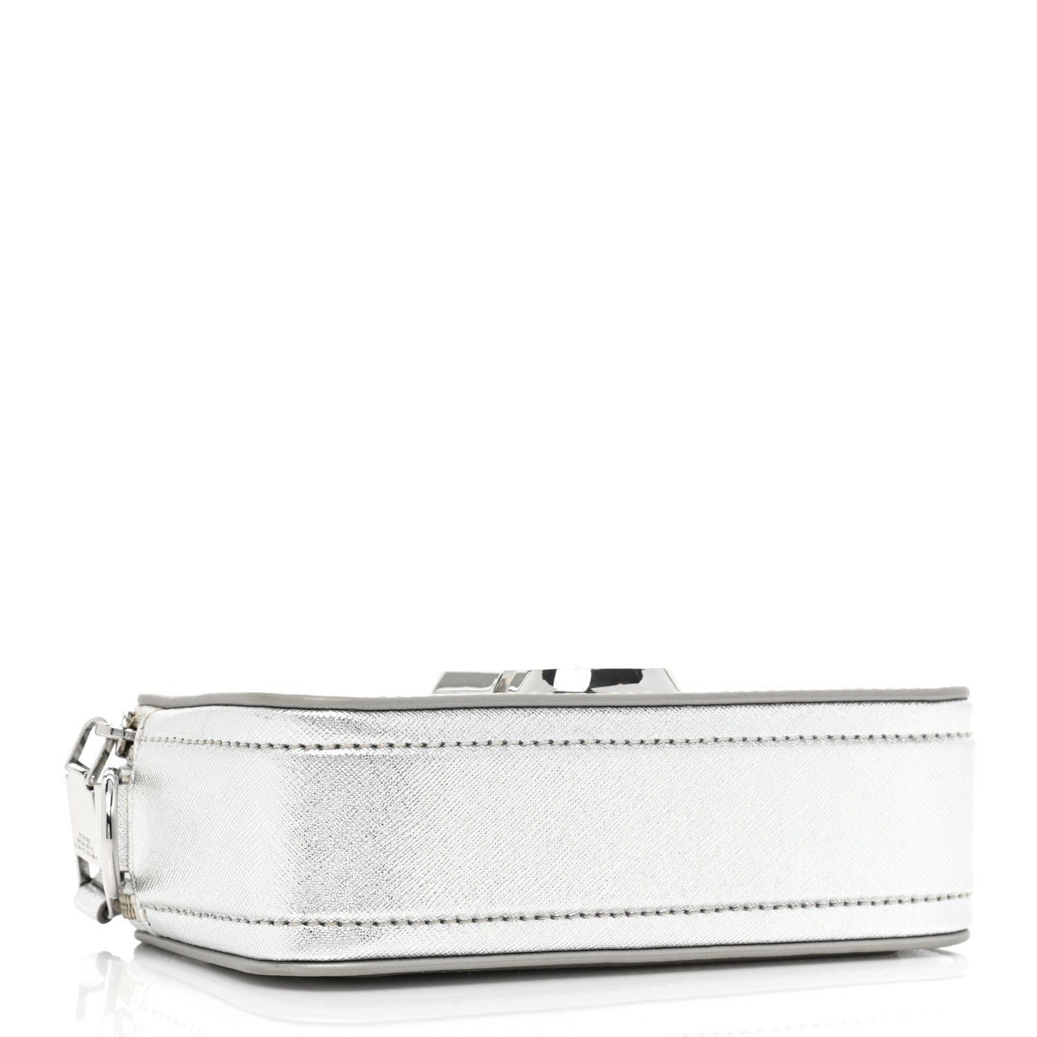 Marc Jacobs Saffiano Small Snapshot Camera Bag Silver 4 of 10