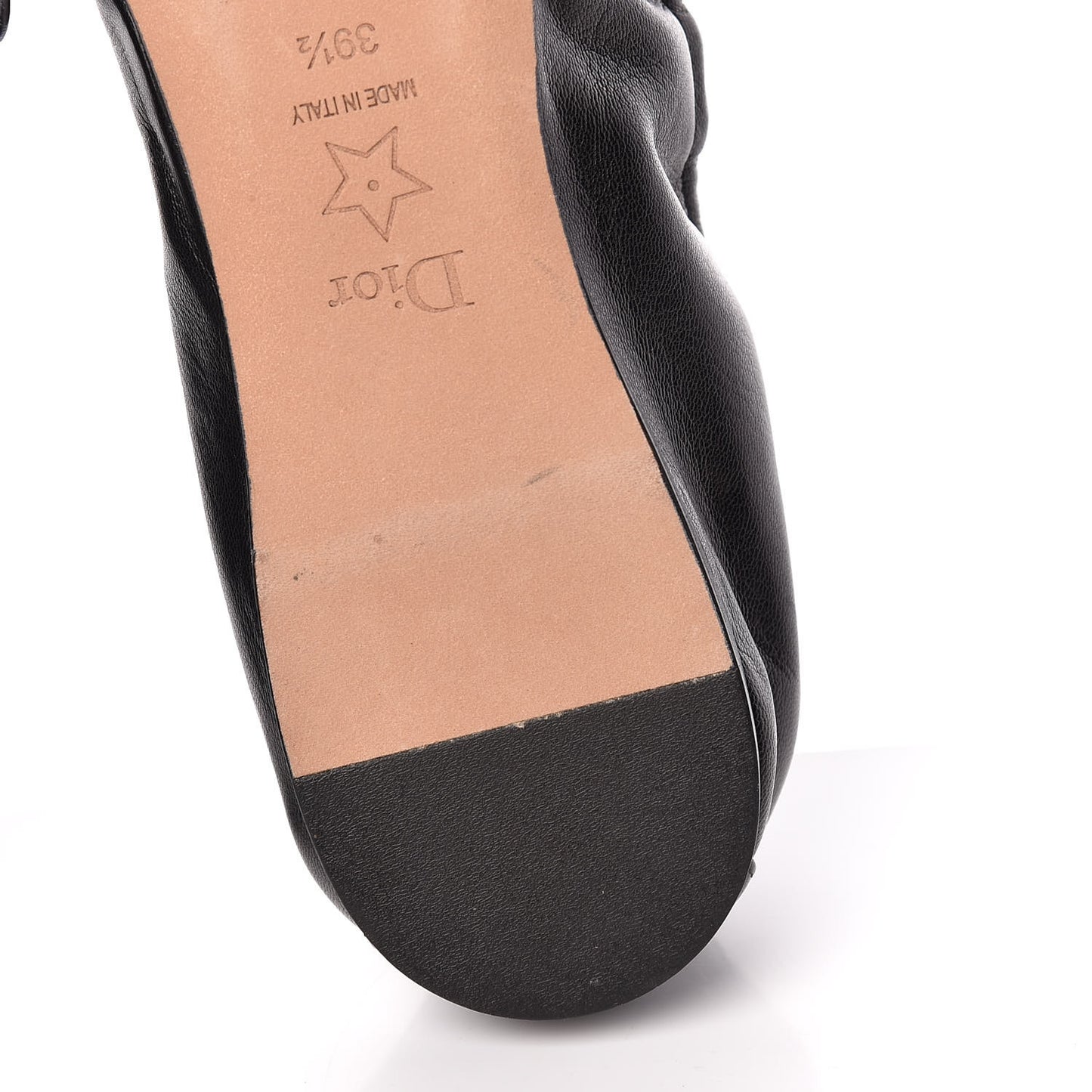 Lambskin Baby-D Ballerina Flats 39.5 Black
