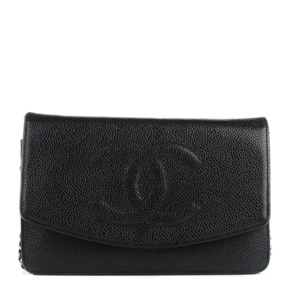 Chanel Caviar Timeless CC Wallet on Chain WOC Black 1 of 9