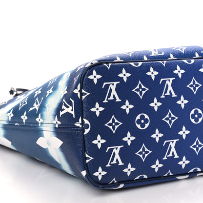 Louis Vuitton Monogram Escale Neverfull MM Blue 7 of 8