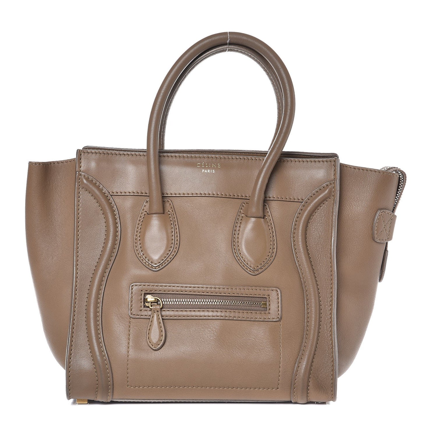 Smooth Calfskin Micro Luggage Camel