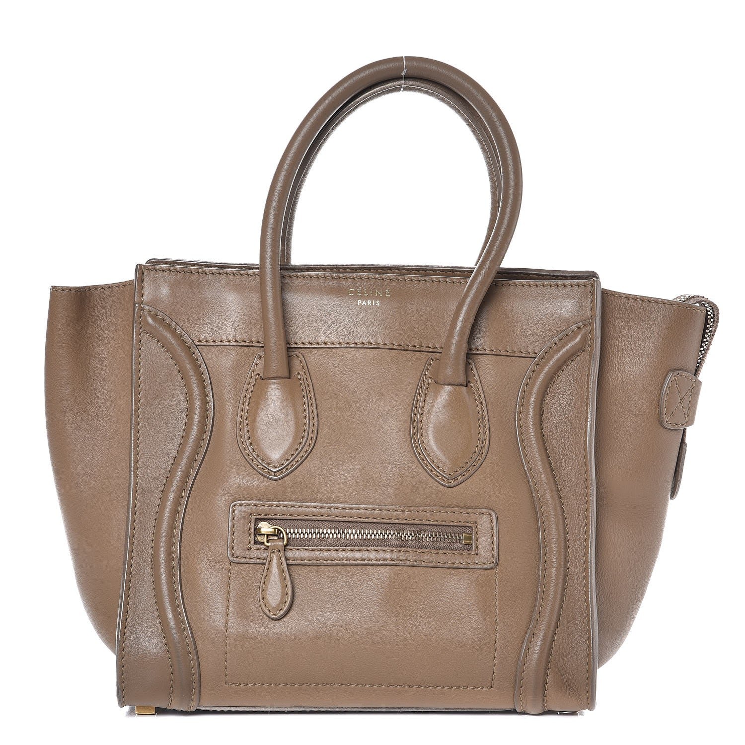 Celine Smooth Calfskin Micro Luggage Camel 1 of 13