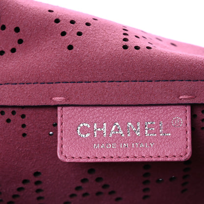 Chanel Calfskin Tweed Eyelet Flap Bag Navy 8 of 12