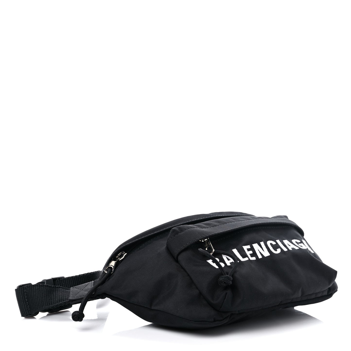 Sport Nylon Logo Embroidered Wheel Beltpack Black
