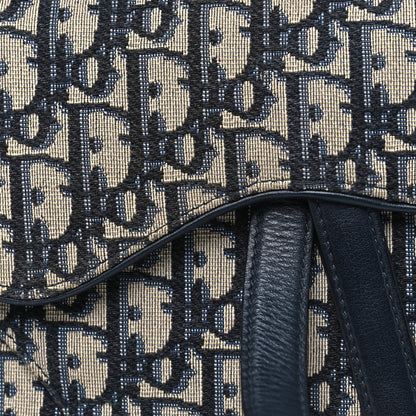 Christian Dior Oblique Saddle Belt Pouch Blue 8 of 11