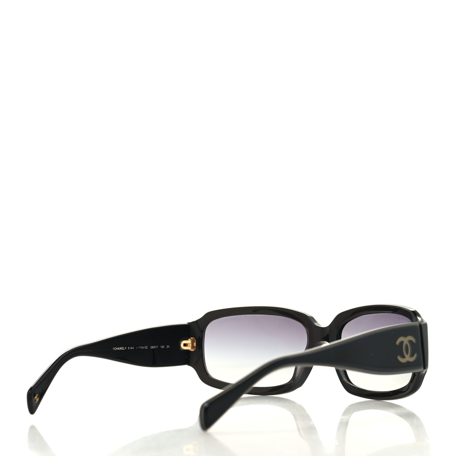 Chanel CC Sunglasses 5144 Black White 4 of 7