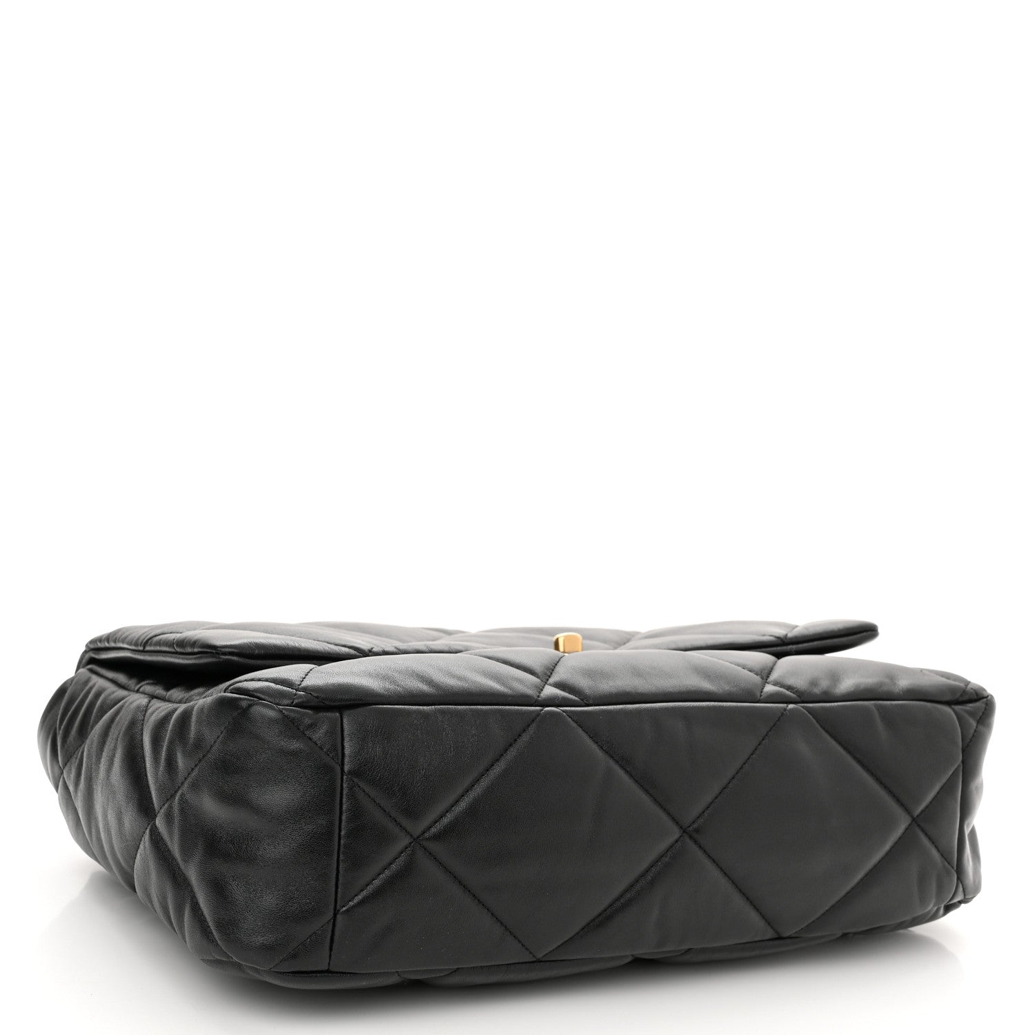 Chanel Lambskin Quilted Maxi Chanel 19 Flap Black 4 of 10