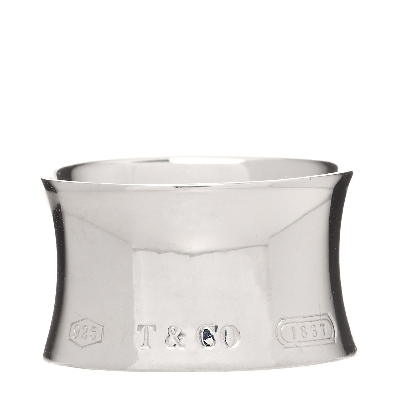 Tiffany Sterling Silver Wide 1837 Ring 53 6.25 1 of 4