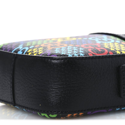 Gucci GG Supreme Monogram Psychedelic Messenger Bag Black 10 of 12