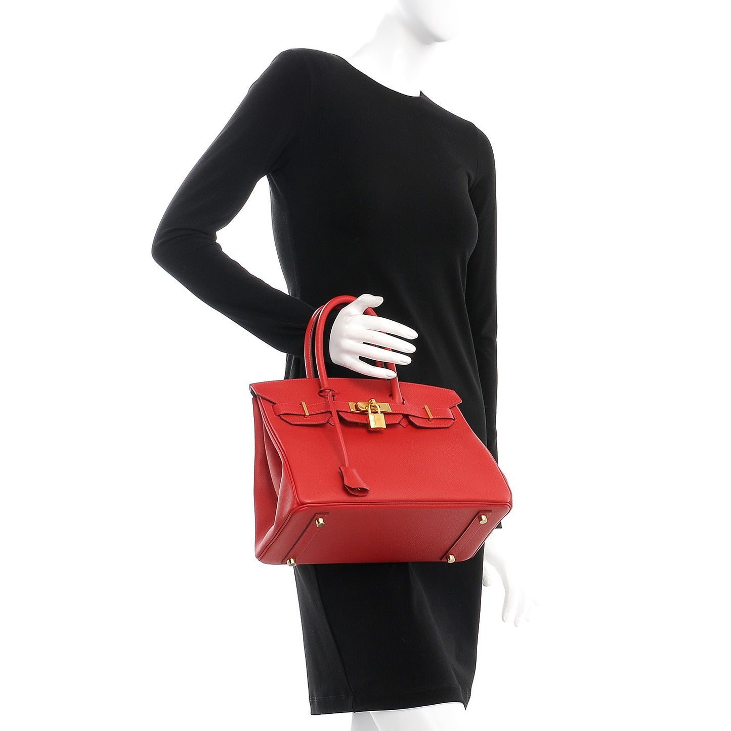 Epsom Birkin 30 Rouge Casaque