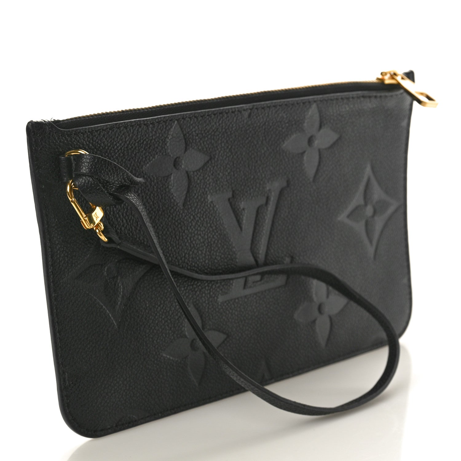 Louis Vuitton Empreinte Monogram Giant Neverfull MM Pochette Black 3 of 8