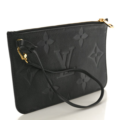 Louis Vuitton Empreinte Monogram Giant Neverfull MM Pochette Black 3 of 8