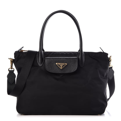 Prada Saffiano Tessuto Nylon Tote Black 1 of 7