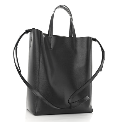 Celine Grained Calfskin Small Vertical Cabas Black 3 of 11