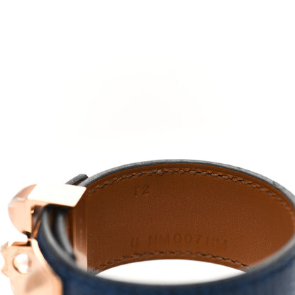 Hermes Lizard Collier De Chien CDC 24 Bracelet T2 Bleu Saphir 5 of 6