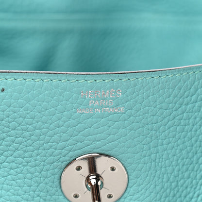 Hermes Taurillon Clemence Lindy 30 Bleu Atoll 6 of 10