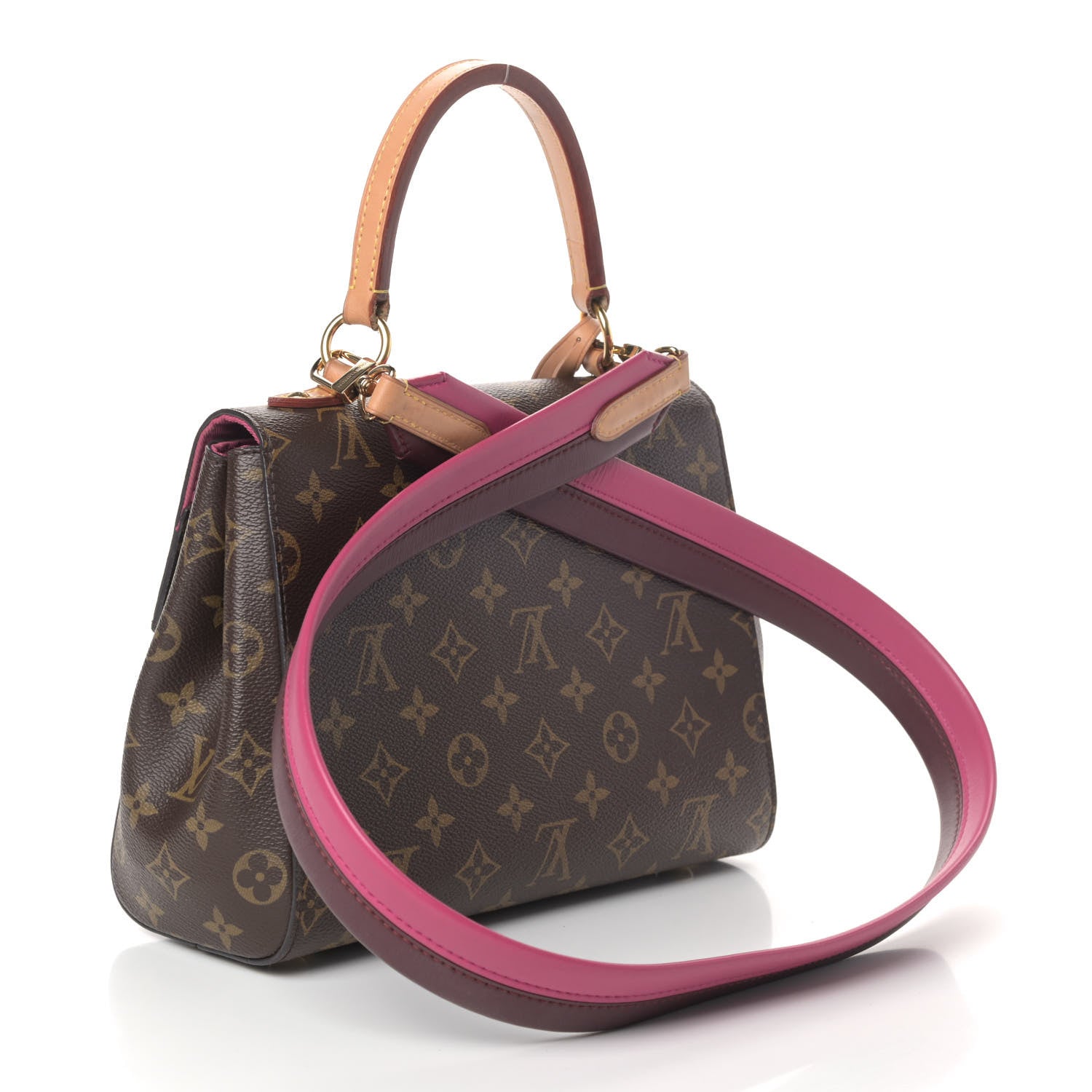 Louis Vuitton Monogram Cluny BB Bordeaux Fuchsia 2 of 4