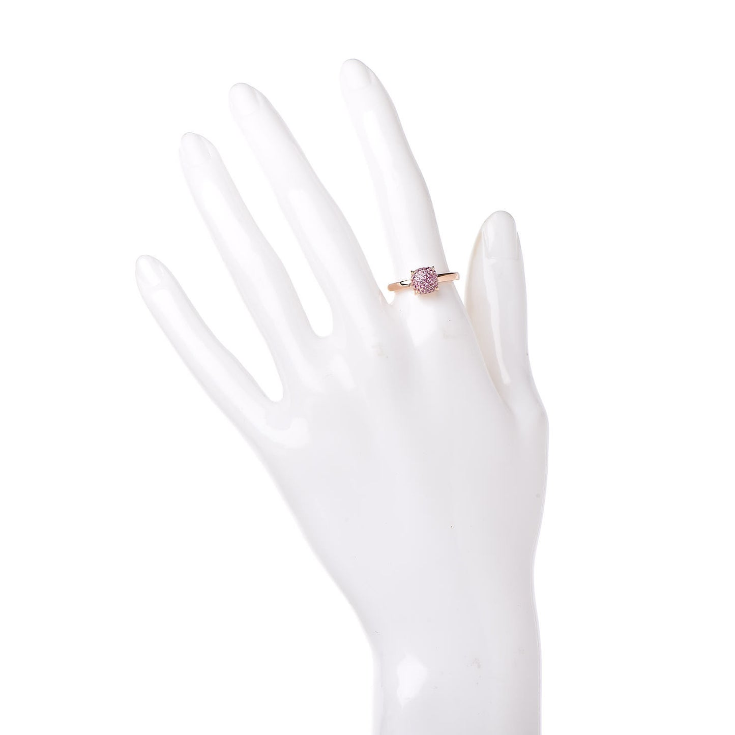 18K Rose Gold Pink Sapphire 7mm Paloma Picasso Sugar Stacks Ring 52 6