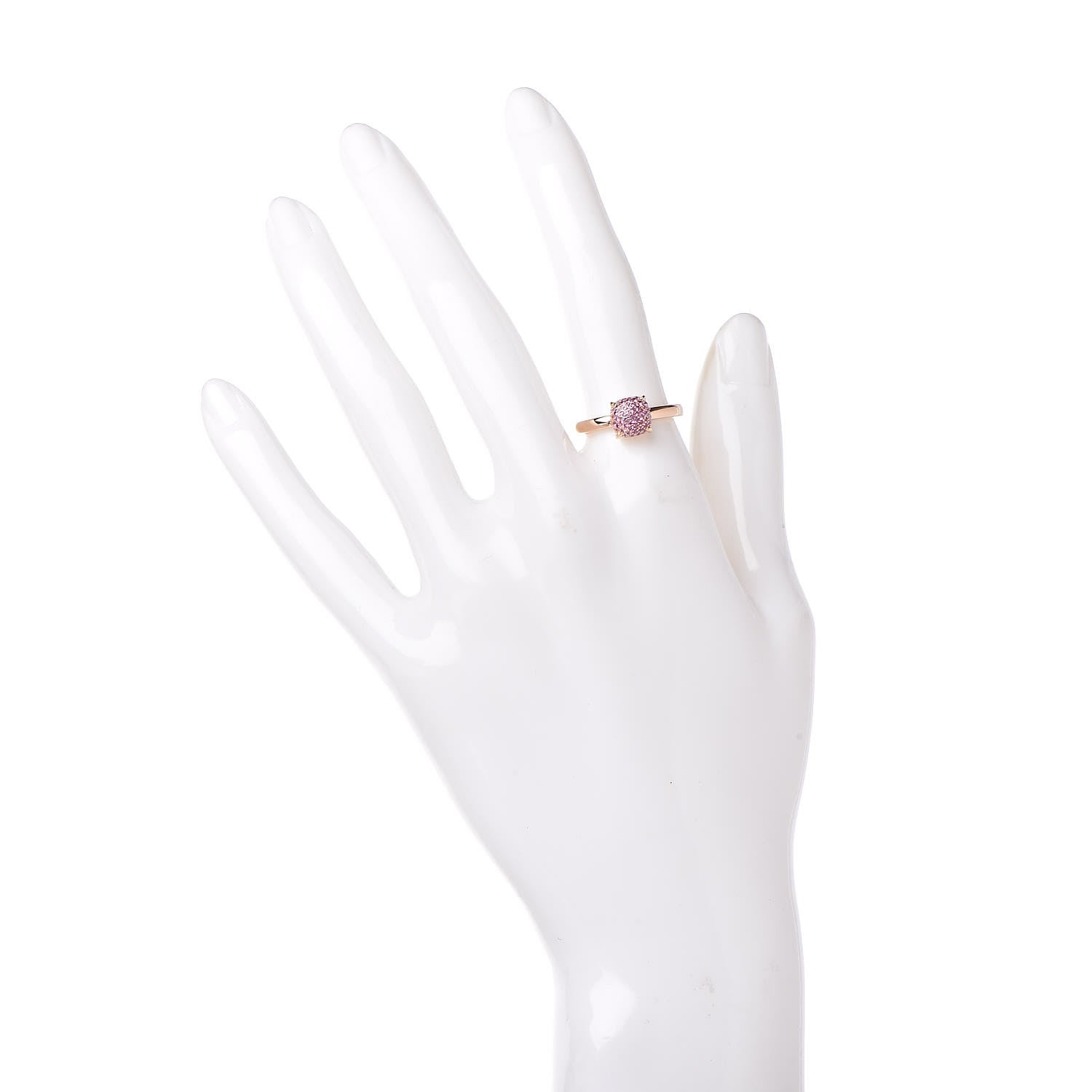 Tiffany 18K Rose Gold Pink Sapphire 7mm Paloma Picasso Sugar Stacks Ring 52 6 2 of 6