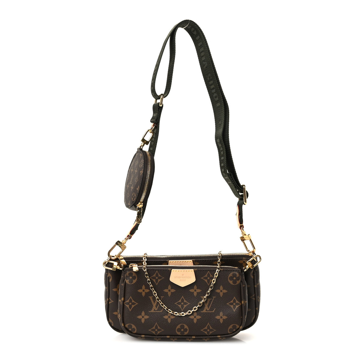 Louis Vuitton Monogram Multi Pochette Accessories Kaki 1 of 11