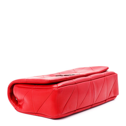 Saint Laurent Lambskin Patchwork Monogram Medium Jamie Red 4 of 12
