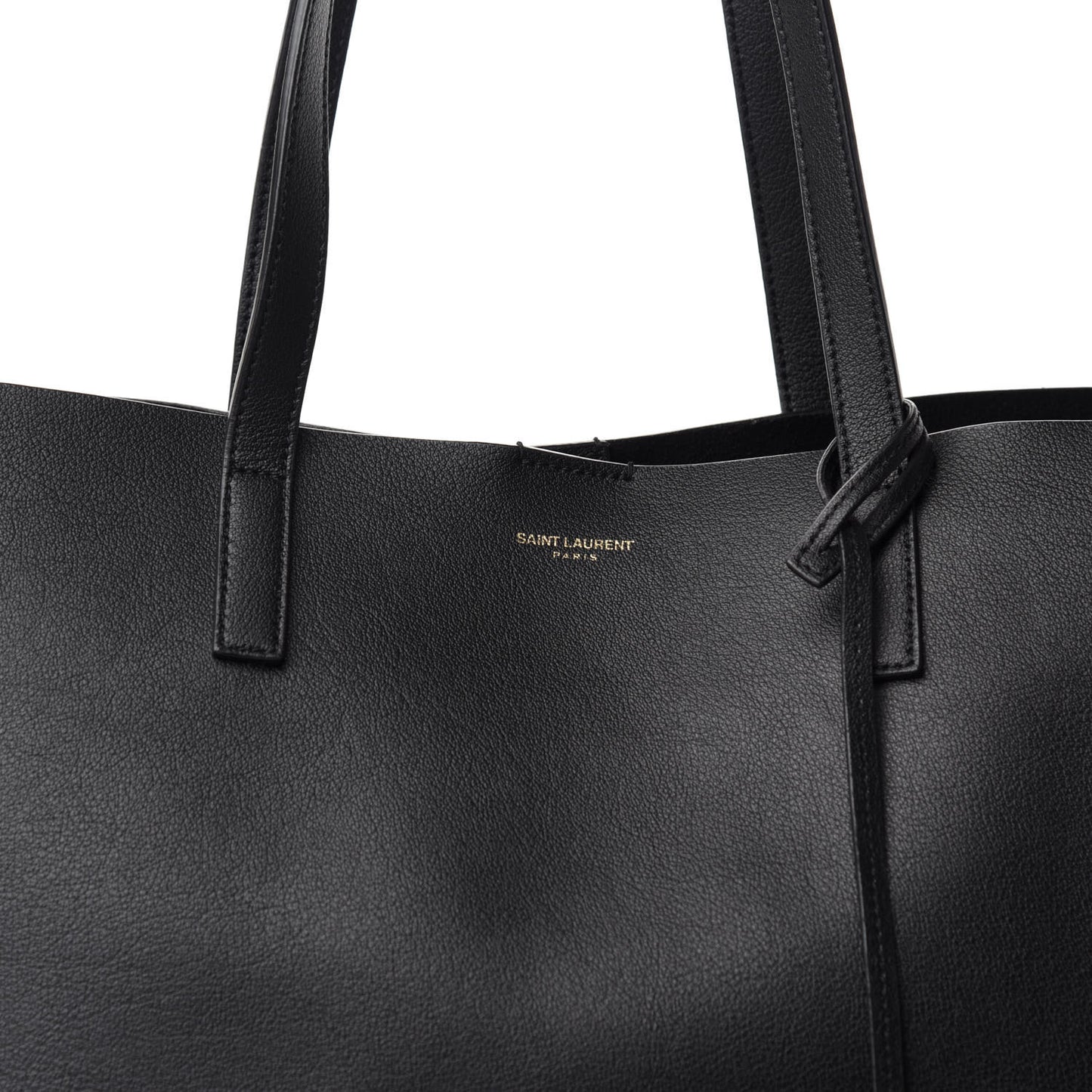 Calfskin Large Shopping Tote Black