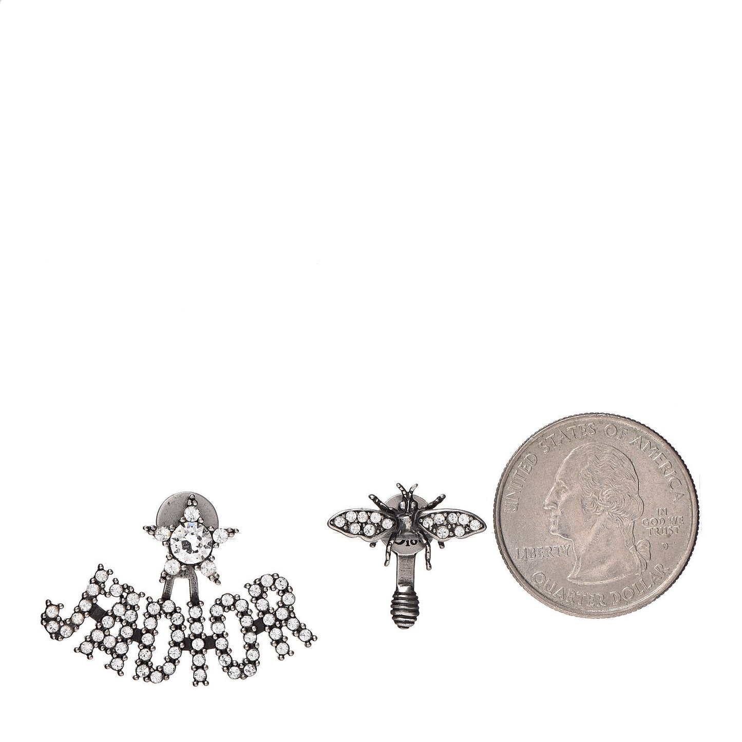 Palladium Crystal J'adior Earrings