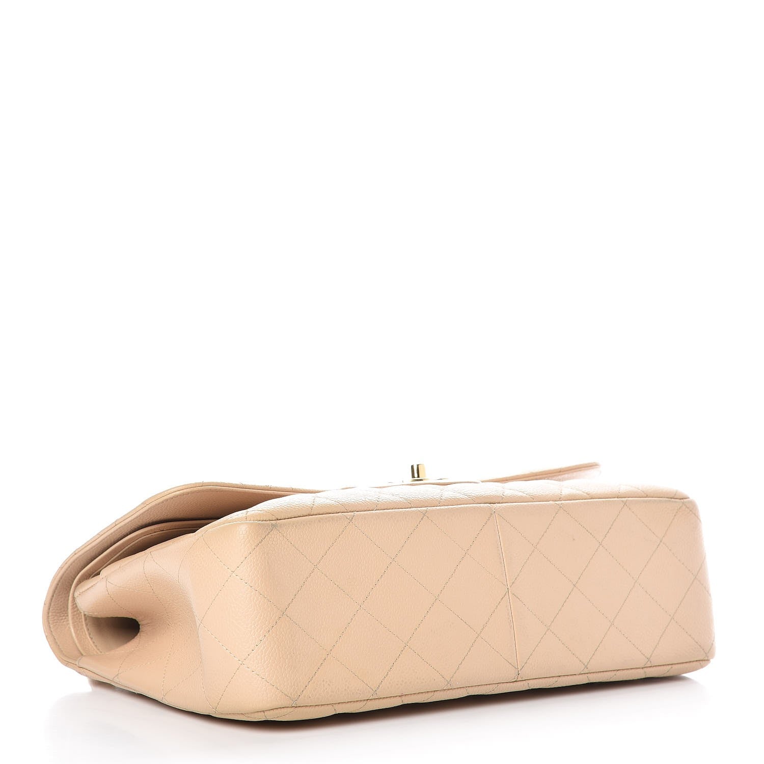 Chanel Caviar Quilted Jumbo Double Flap Light Beige 5 of 26