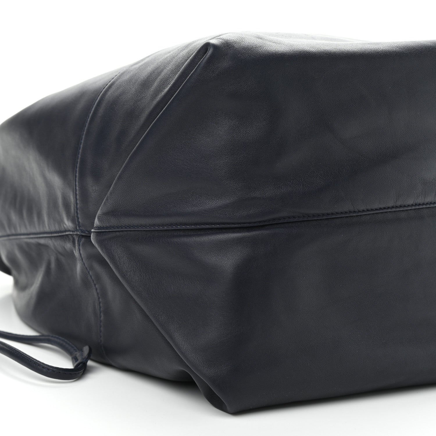 Saint Laurent Lambskin West Shopping Bag Dark Notte 10 of 11