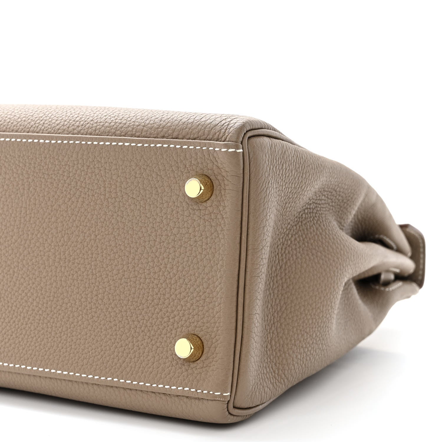 Hermes Togo Kelly Retourne 32 Etoupe 10 of 14