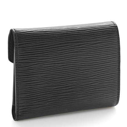 Louis Vuitton Epi Victorine Wallet Black 3 of 7