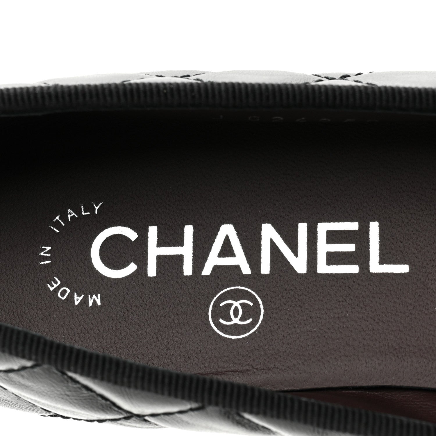Chanel Aged Calfskin Quilted Cap Toe Ballerina Flats 36.5 Black 7 of 9