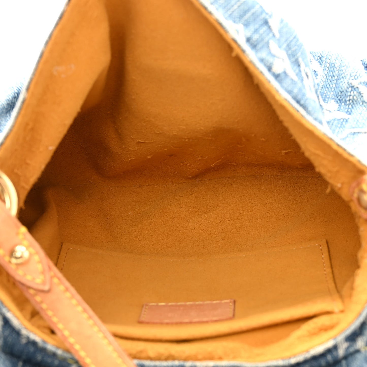 Monogram Denim Mini Pleaty Blue