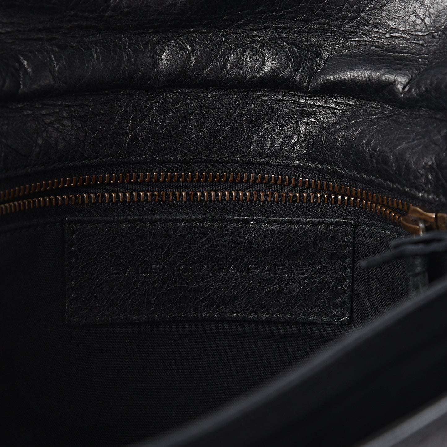Agneau Classic Hardware Envelope Clutch Black