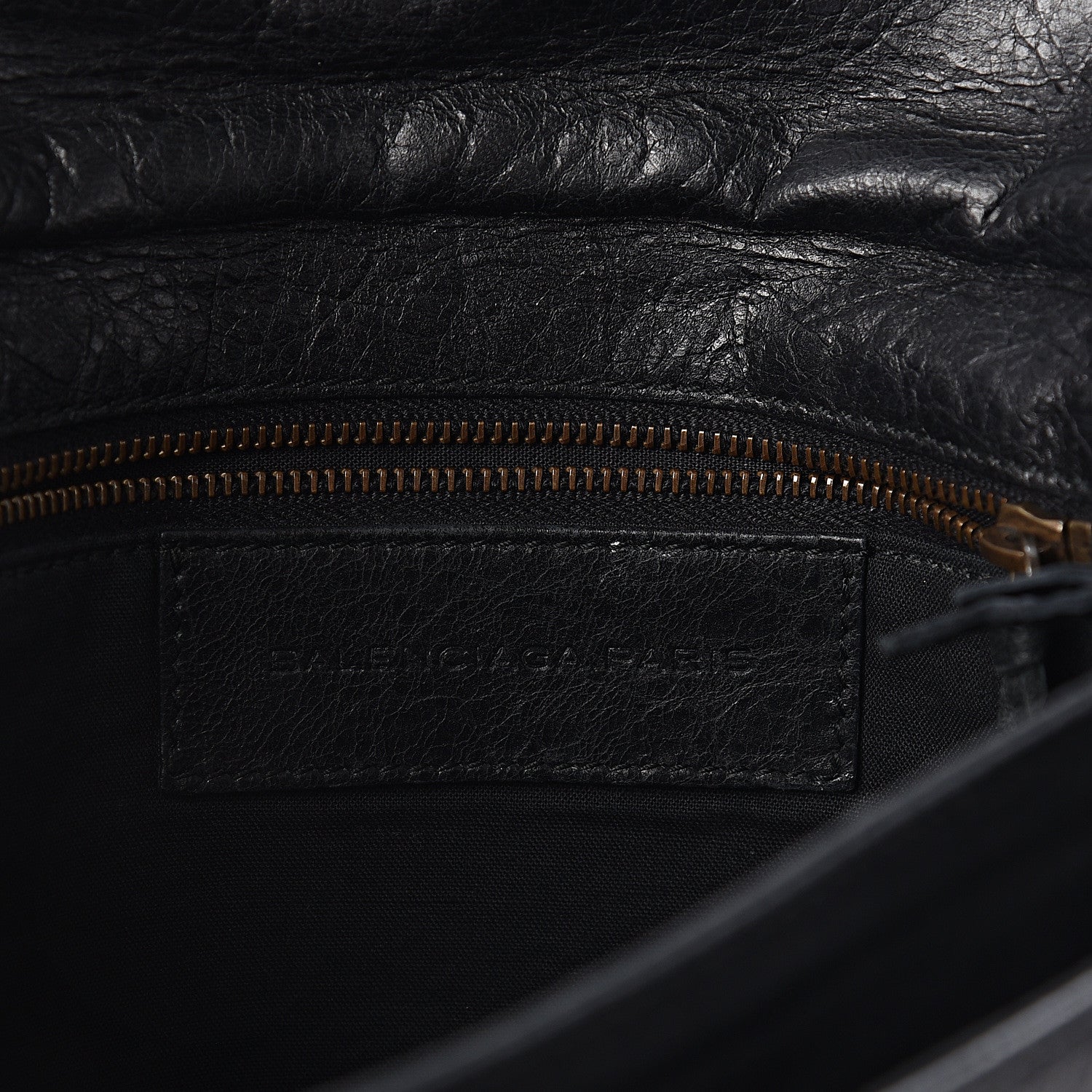 Balenciaga Agneau Classic Hardware Envelope Clutch Black 6 of 8
