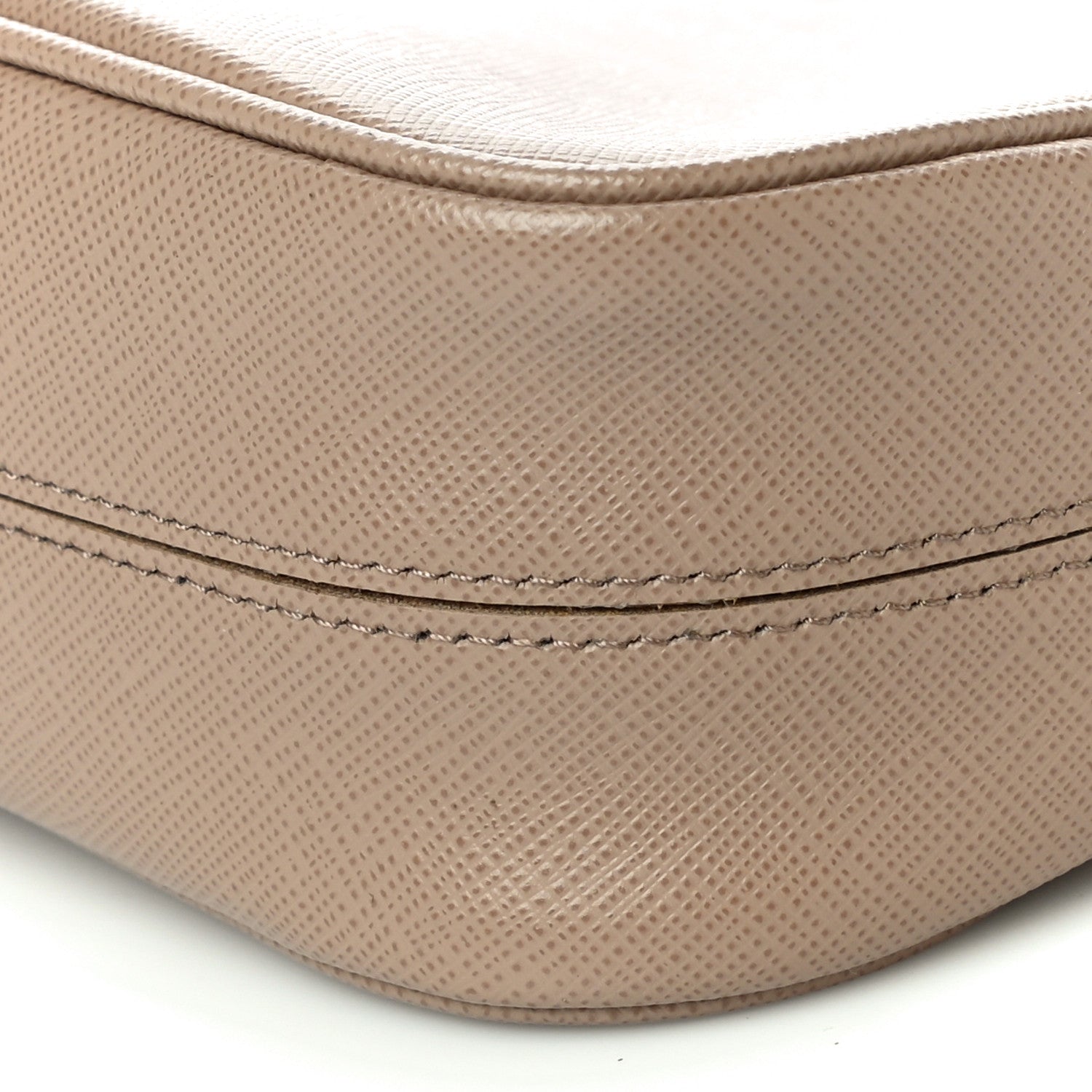 Prada Saffiano Re-Edition 2005 Shoulder Bag Cammeo Beige 10 of 11