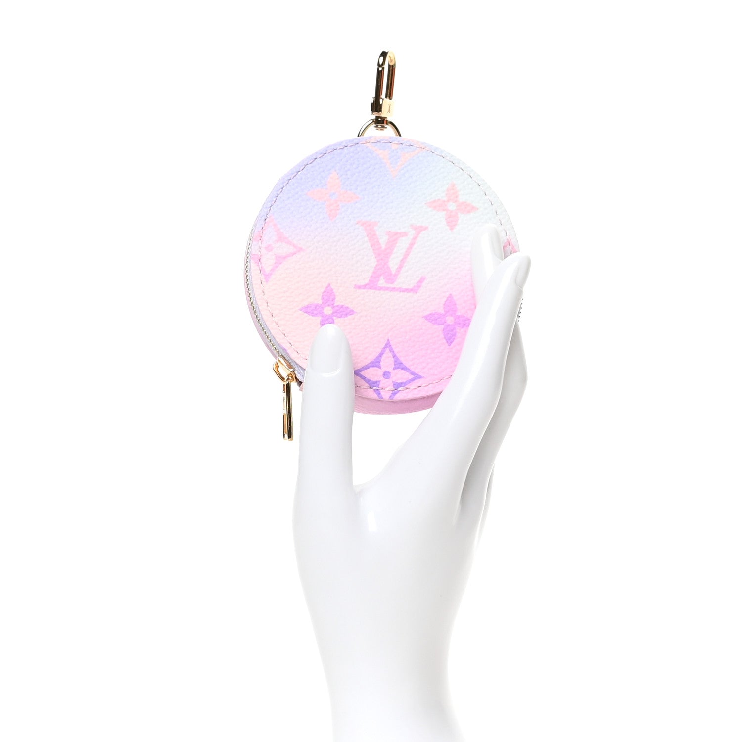 Louis Vuitton Monogram Spring In The City Papillon BB Round Coin Purse Sunrise Pastel 2 of 6
