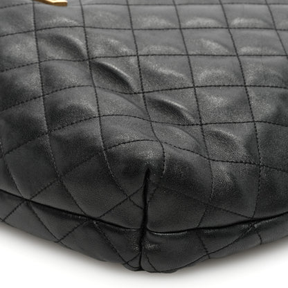 Saint Laurent Lambskin Quilted Maxi Icare Shopping Tote Black 10 of 10