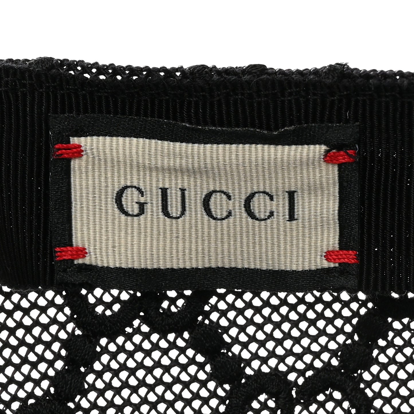 Mesh GG Monogram Embroidered Shivali Baseball Hat S 56 Black
