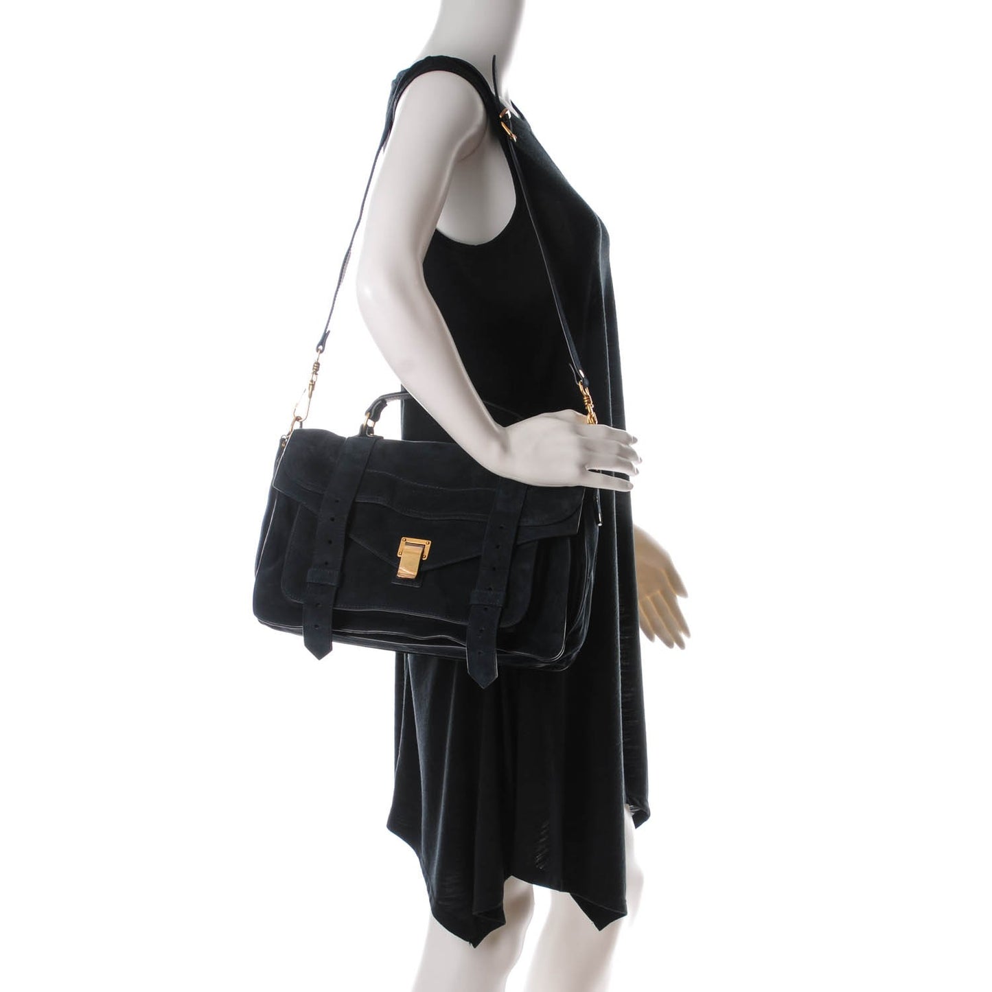 Suede Medium PS1 Satchel Navy