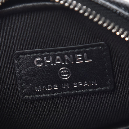 Chanel Iridescent Caviar Quilted Zip Around Classic Coin Purse Black 6 of 8