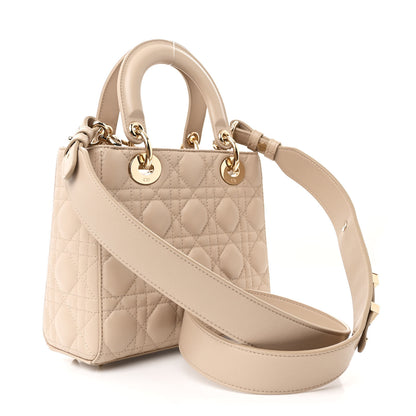 Christian Dior Lambskin Cannage Small My ABCDior Lady Dior Powder Beige 3 of 10