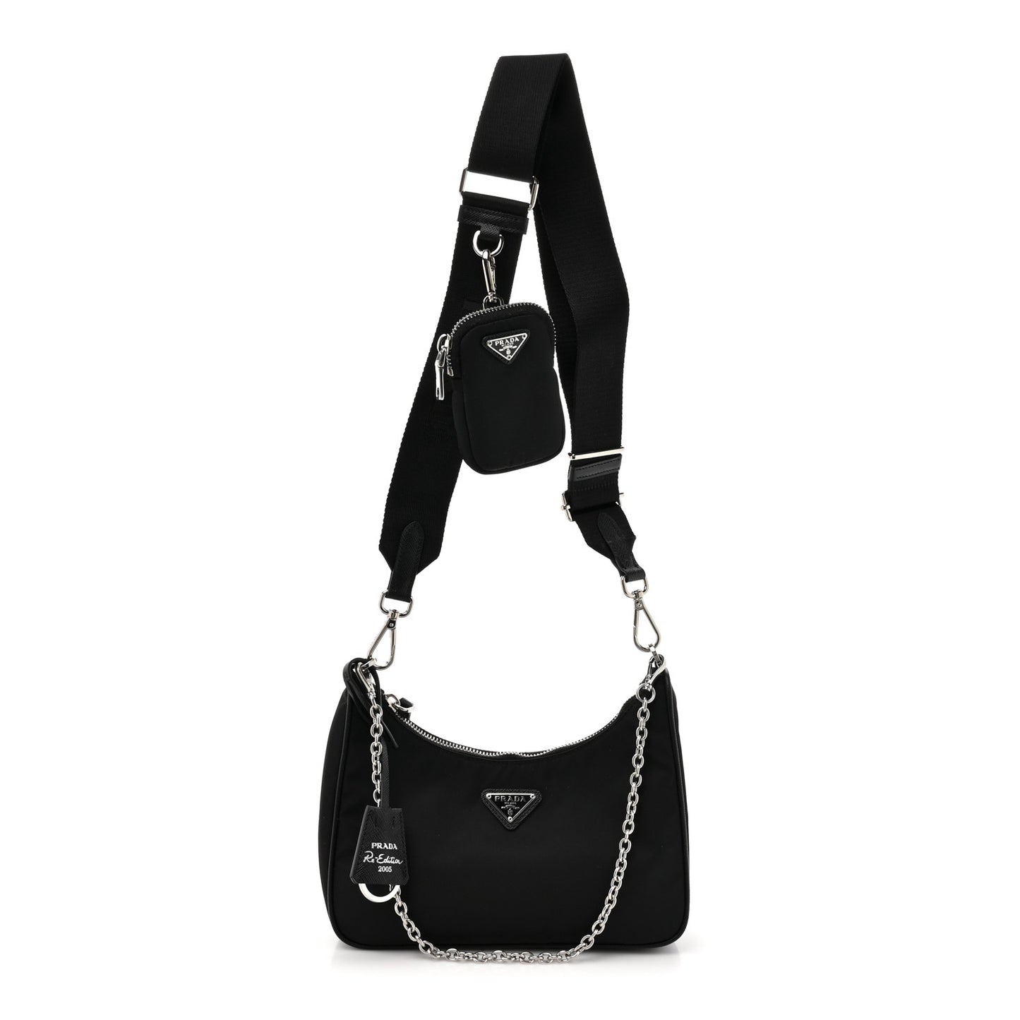 Nylon Re-Edition 2005 Shoulder Bag Black