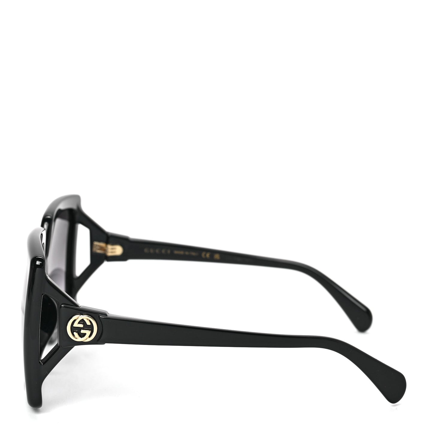 Acetate Square Frame Sunglasses GG0876S Black