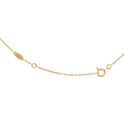 Christian Dior 18K Yellow Gold Diamond Turquoise Rose Des Vents Necklace 3 of 3