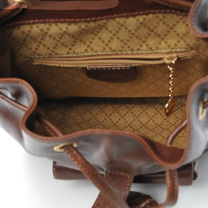 Gucci Calfskin Bamboo Backpack Brown 5 of 13