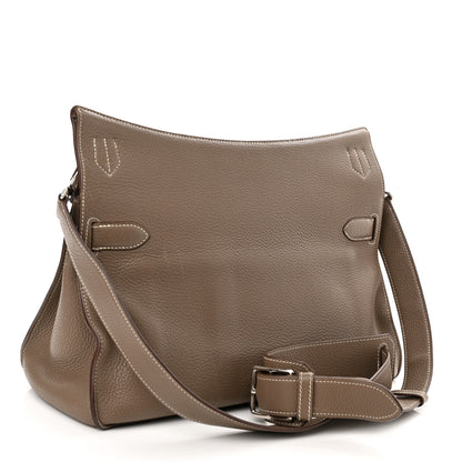 Hermes Taurillon Clemence Jypsiere 37 Etoupe 3 of 21