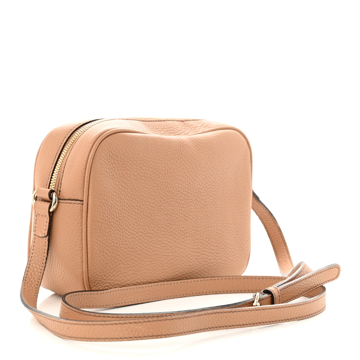 Gucci Pebbled Calfskin Small Soho Disco Bag Camelia 3 of 10