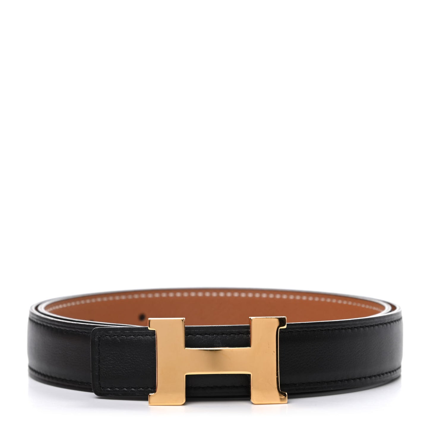 Swift Epsom 24mm Mini Constance H Belt 70 Black Gold